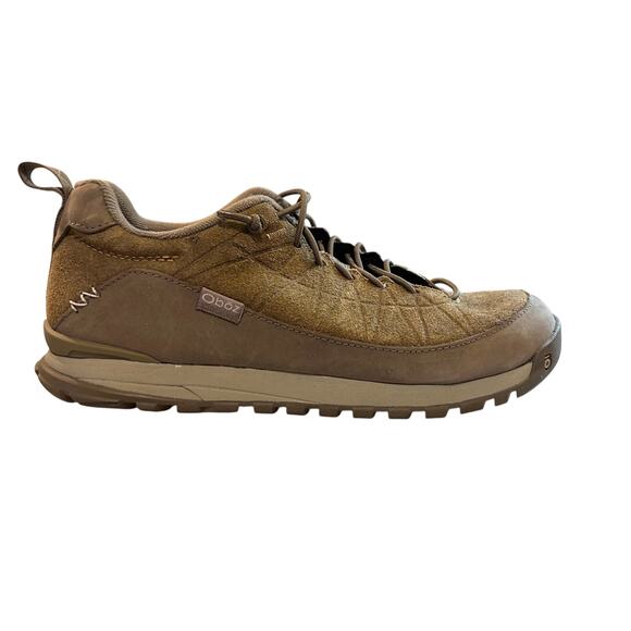 Oboz Shoes - Oboz Tan Brown Suede Low Lace Up Trail Hiking Shoe Womens Size 9